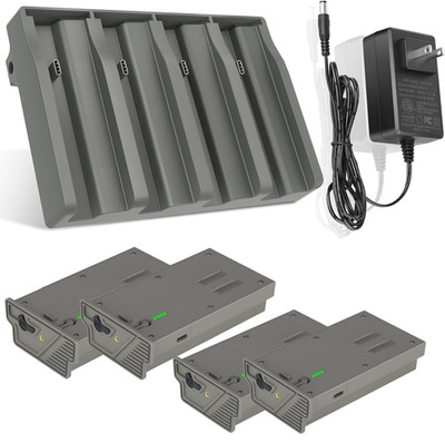Power Kit for Tactacam Reveal Trail Camera X/Pro - 4x Batteries & 4-Slot Charger