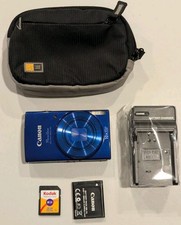 Canon PowerShot ELPH 190 IS 20MP 10X Optical Zoom Wi-Fi Blue Digital Camera