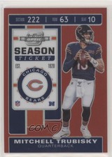 2019 Panini Contenders Optic Season Ticket Red Prizm /199 Mitchell Trubisky 0o6v