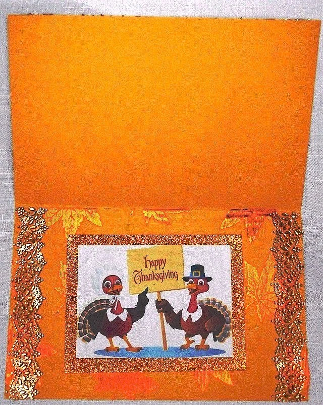 homemade happy Thanksgiving greeting card - Image 3 of 4