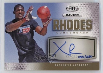 2013 SAGE Hit Gold 154/250 Xavier Rhodes #A127 Rookie Auto RC 3hd