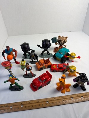 Mixed Toy Lot 17pc Disney Marvel DC Cars Minions SpongeBob Space Jam   As Is