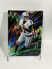 2025 Panini Select - Club Level Geno Smith #205 Black & Green Shock Prizm