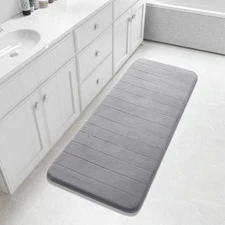 Yimobra 55"x24" Non-Slip Memory Foam Bath Mat Water Absorbent Bathroom Runner