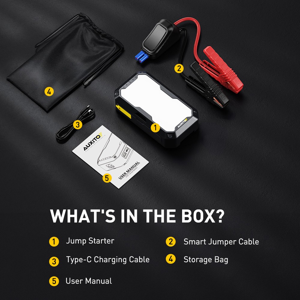 12V Multi-functional Emergency Start Power Supply Car Starting Charging Portable