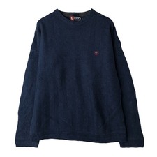 Vintage Ralph Lauren CHAPS herringbone cotton knit sweater size M men's 