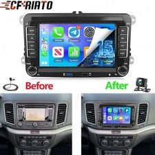 6G+128GB Für VW Sharan 7N1 7N2 Alhambra II Android 15 Autoradio Carplay Navi KAM