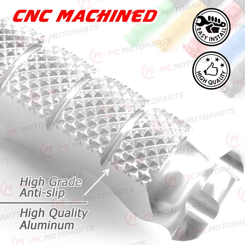 Para Buell X1 Lightning Todo el Año Repuesto Rider Frontal CNC Billet Pie Clavijas Foto 3 de 4