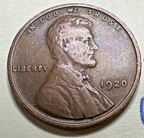 1920 1C BN Lincoln Cent WHEAT PENNY 9519N