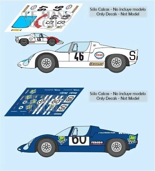 STICKERS LE MANS Décal Porsche 910 Le Mans 1970 46 60 1:32 1:43 1:24 1:18 décalcomanies