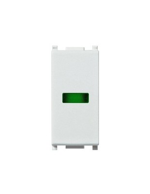 VIMAR Plana Wandleuchte 1m Silber LED Diffusor Grün 250V IP40
