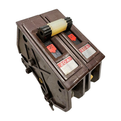 Wadsworth A220NI Metal Foot Circuit Breaker, 2-Pole, 20A, 120/240VAC, A220