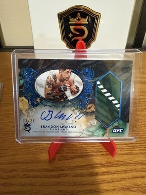 2025 Topps Royalty UFC Brandon Moreno Superior Relic Auto Blue /25 