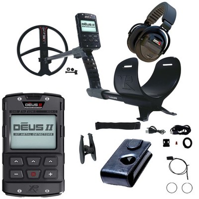 XP DEUS II FMF RC Metal Detector with 11'' Coil and WSAXL-ST Stereo Headphones