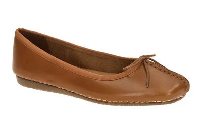 Clarks Schuhe FRECKLE ICE braun Ballerinas Damen Halbschuhe 20352930 4 NEU - Bild 1 von 4