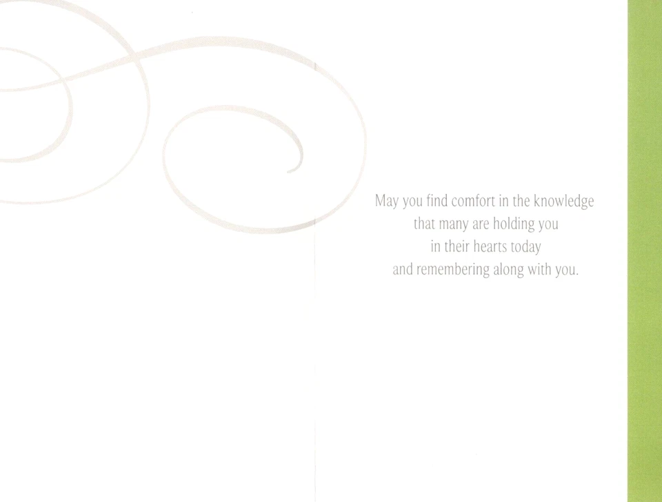 With Deep Sympathy Loss Garden Gardener Botanical Flowers Hallmark Card - Image 2 of 3