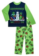 MINECRAFT Winter Pajamas Boys Size 4-5 6-7 8 10-12 14-16 Creeper Girls NEW NWT
