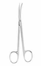 Set of 12 METZENBAUM Scissors, 7", Curved, Premium, German Stainless