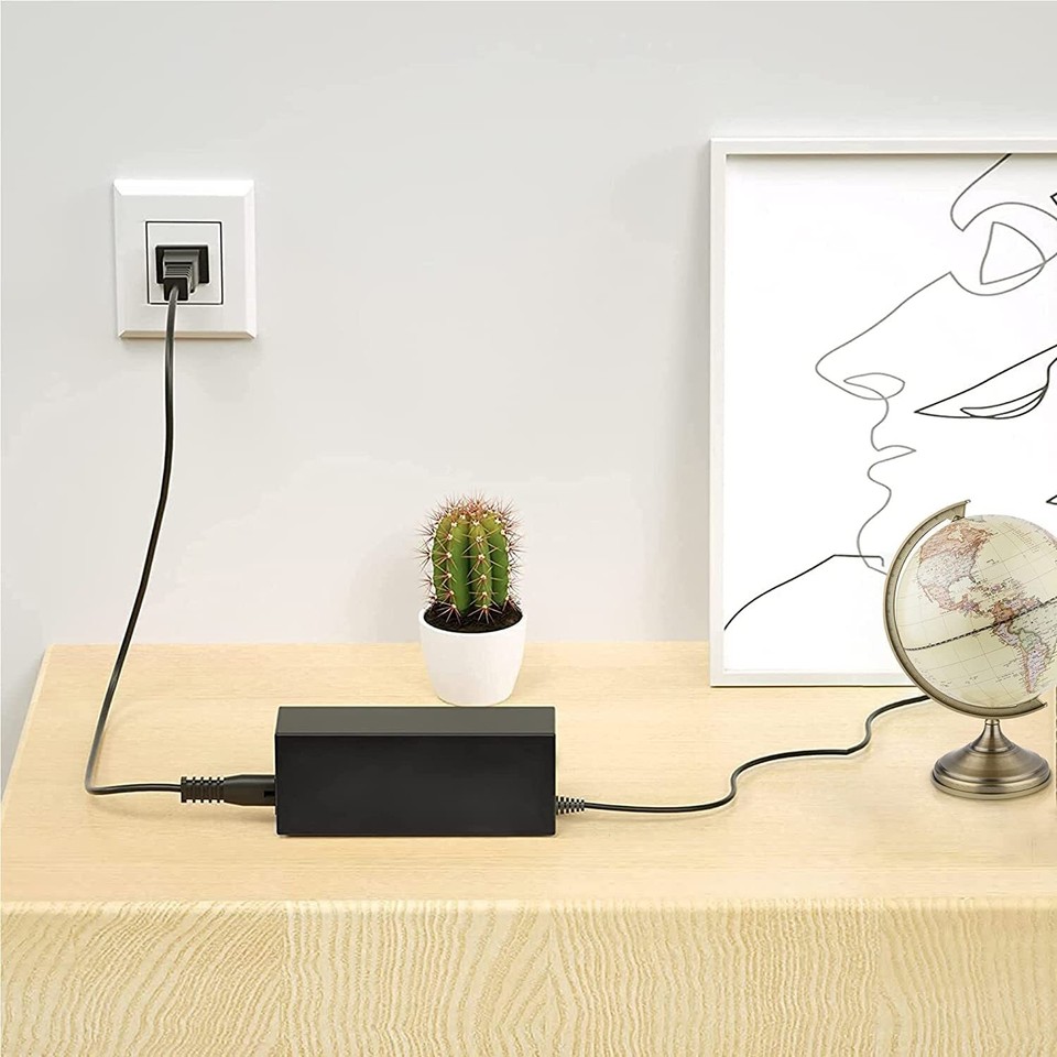 65W AC Power Adapter For HP Pavilion P2-1310, P2-1311, P2-1317c, P2-1322 Desktops - 19V Charger With Power Cord