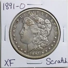 1891-O $1 Morgan Silver Dollar with XF Detail Scratch #3563