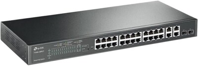 TP-Link T1500-28PCT / grau / gebraucht / Höhe: 44mm / Breite: 440mm / Tiefe: 220