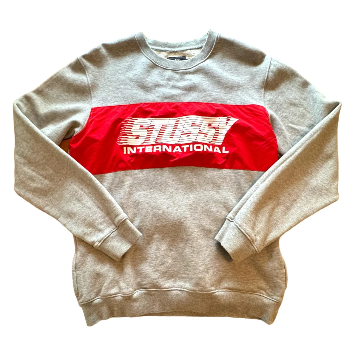 Stussy red sweatshirt new arrivals