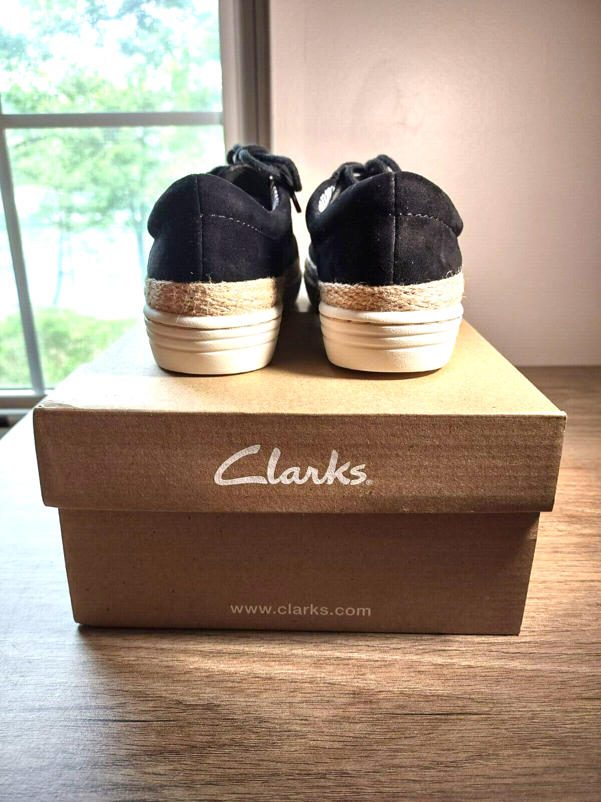 CLARKS Collection Marie Mist Women's Black Suede Sneakers - Size 6M ...