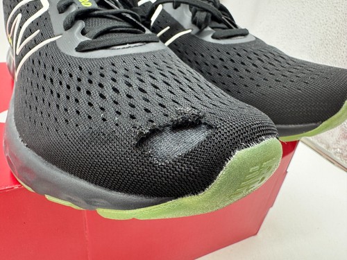New Balance Men's 520 V8 Running Shoe Sneaker Black White Lime Green Size 12 - Picture 3 of 9