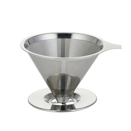 Stainless Steel Coffee Tea Filter Mesh Pour Over Cone Dripper Holder Paperless - Picture 5 of 12