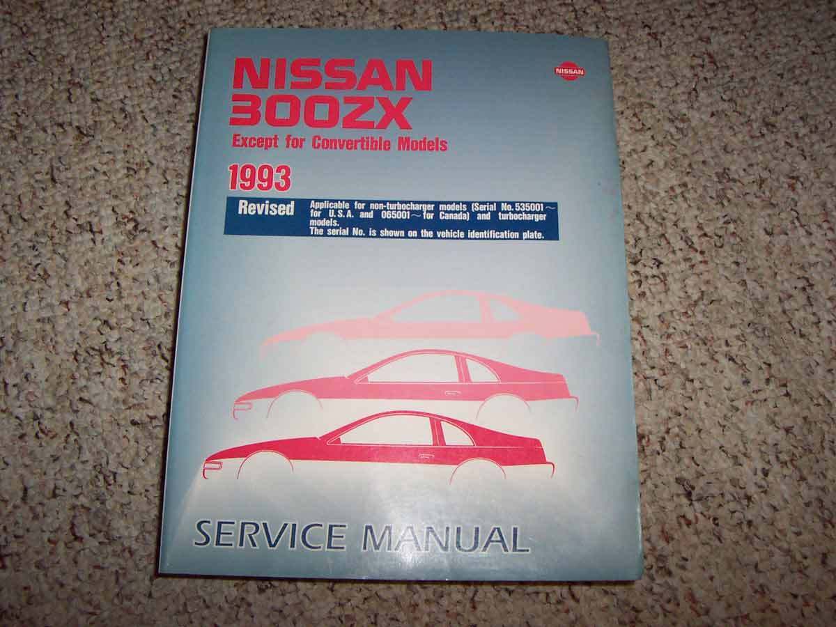 1993 Nissan 300ZX 300 ZX Factory Shop Service Repair Manual Twin