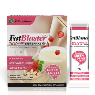 Strawberry flavored fat burning slimming and satiety delicious dietary milkshake