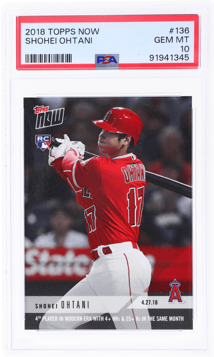 2018 Topps Now 136 日本語版 大谷翔平 RC PSA 10 - その他