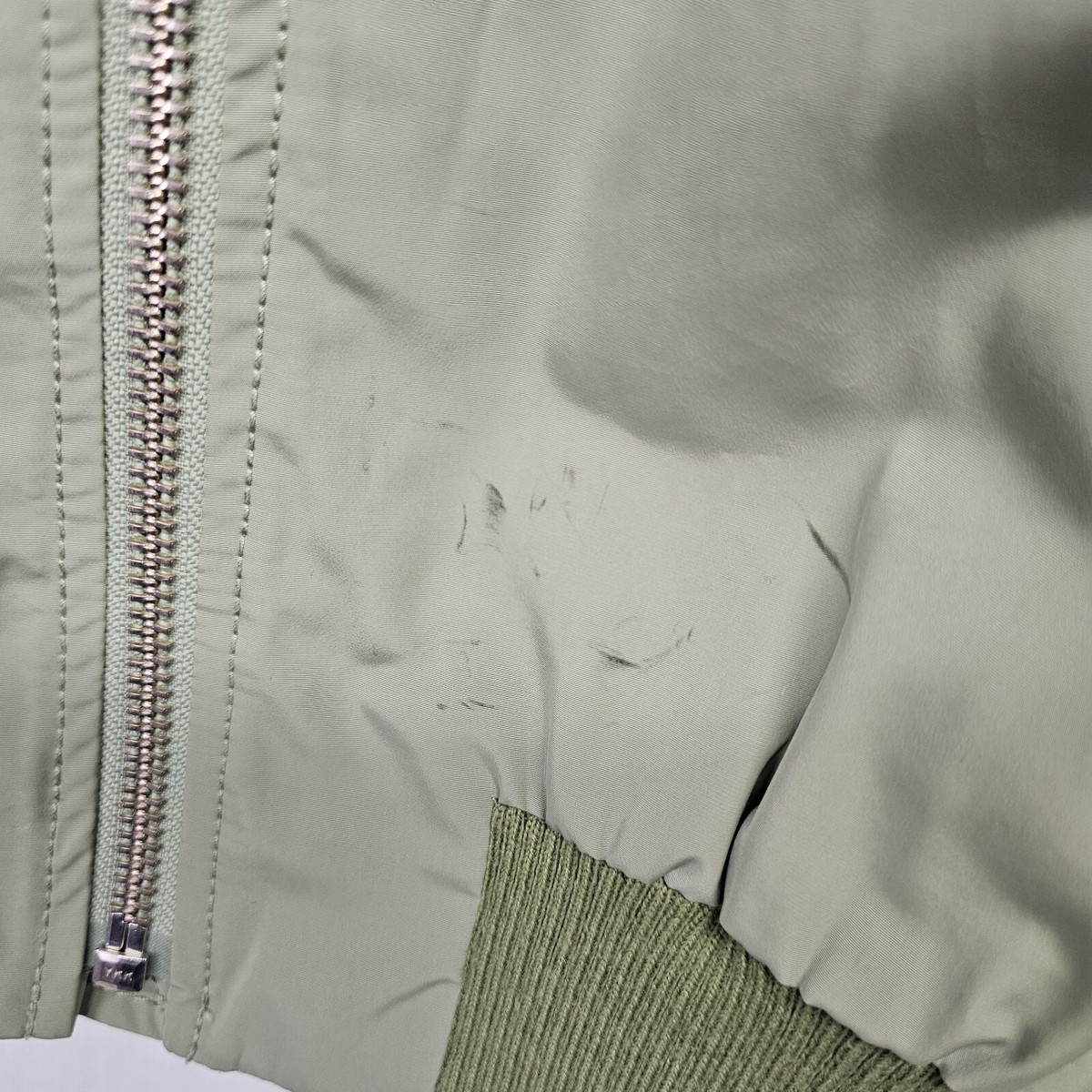Madewell Jacket Side-Zip Bomber Jacket Size M Green Womens | eBay