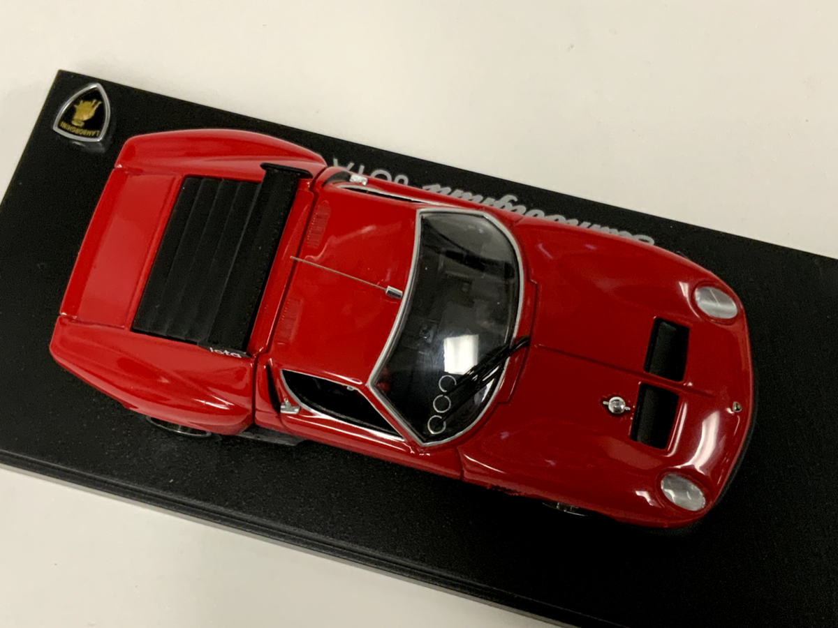 1/43 Kyosho Lamborghini Miura Jota SVR in red ( engine Detail