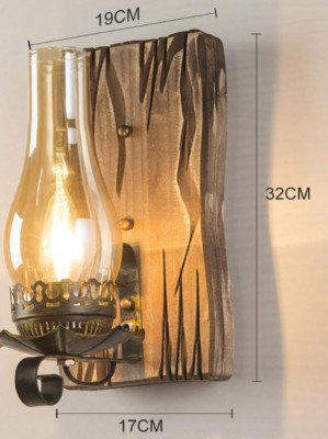 2 Pcs Wall Sconce, Vintage Industrial w/ Antique Bronze Wall Lighting Fixtures.