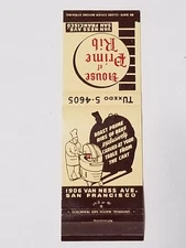 Universal Matchbook Cover House of Prime Rib San Francisco CA restaurant MB6