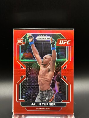2022 Panini Prizm UFC Jalin Turner (RC) Red Prizm  - #164 SP 219/299