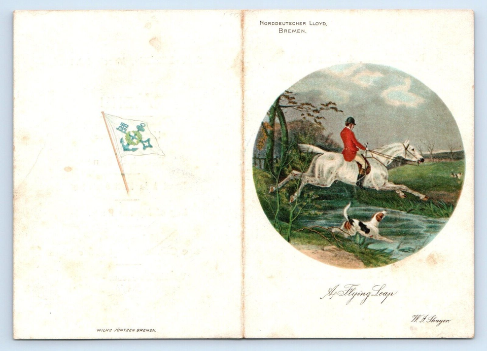 SS BERLIN (2) North German Lloyd Cruise Dinner Menu March 4, 1912 Measure 3x4.5" eBay