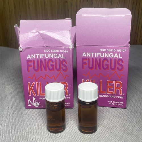 Miss Nail Hands Feet Fungus Killer Anti Fungal .25oz/7.3ml Lot Of Two