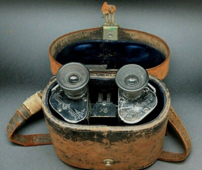 VINTAGE CP GOERZ BERLIN TRIEDER 9X BINOCULARS W/ CASE CIRCA EARLY
