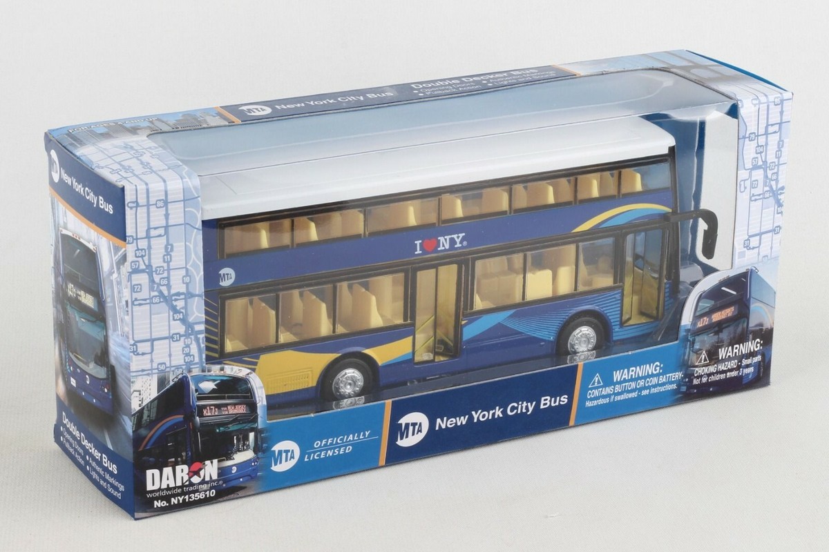 New York City MTA Double Decker Toy Bus with Lights and Sound | eBay
