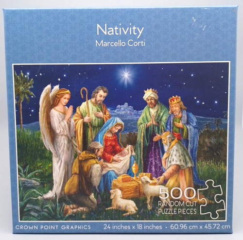 "Nativity" Marcello Corti 500 pcs. puzzle Brand New And Sealed Poster Included - Picture 2 of 4