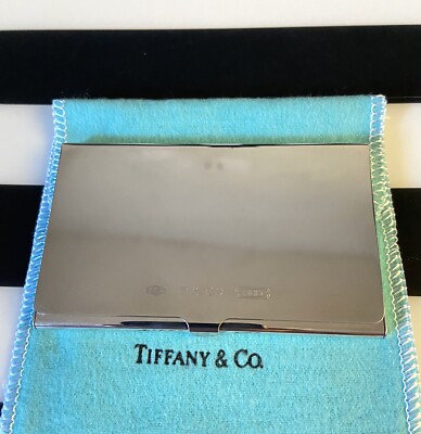 Tiffany & Co. Sterling .925 Silver 1837 Business Card Case Holder