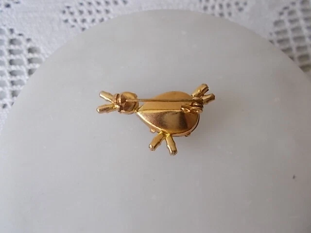 Kleiner blauer Vogel ---blaue Strass-Steinchen - Bild 3 von 4