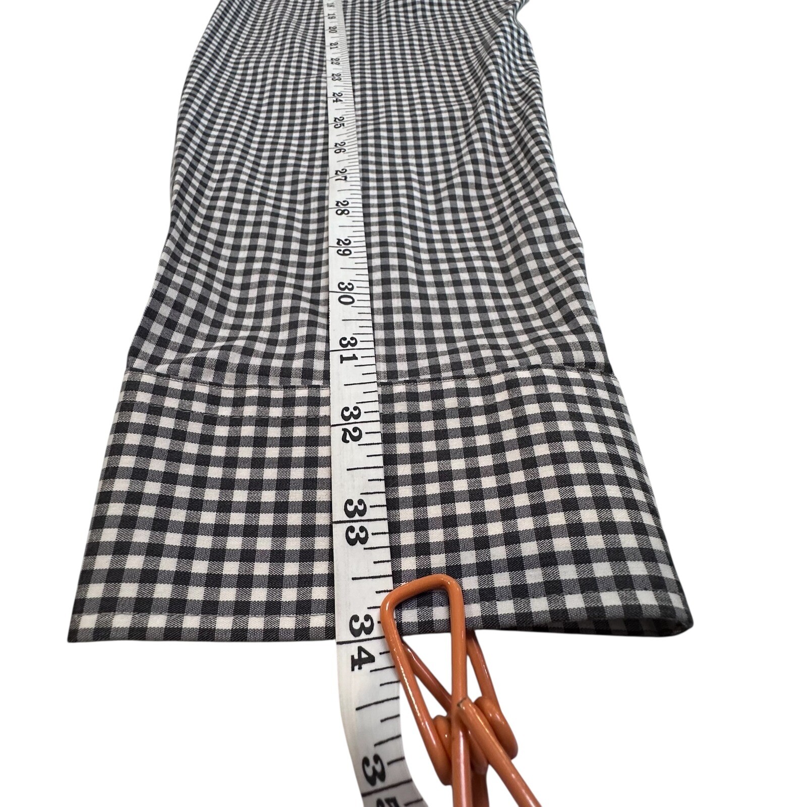 Gingham Checkered Button Down Long Sleeve Shirt M… - image 4