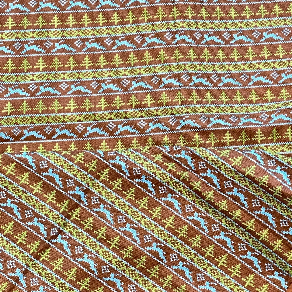 1.8 YD Novelty Sweater Print Fabric Quilting Cotton - Image 3 of 4