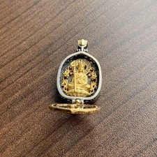 Zen Ethnic Style Tibetan King Bodhisattva Seiko Gawu Box Pendant Retro