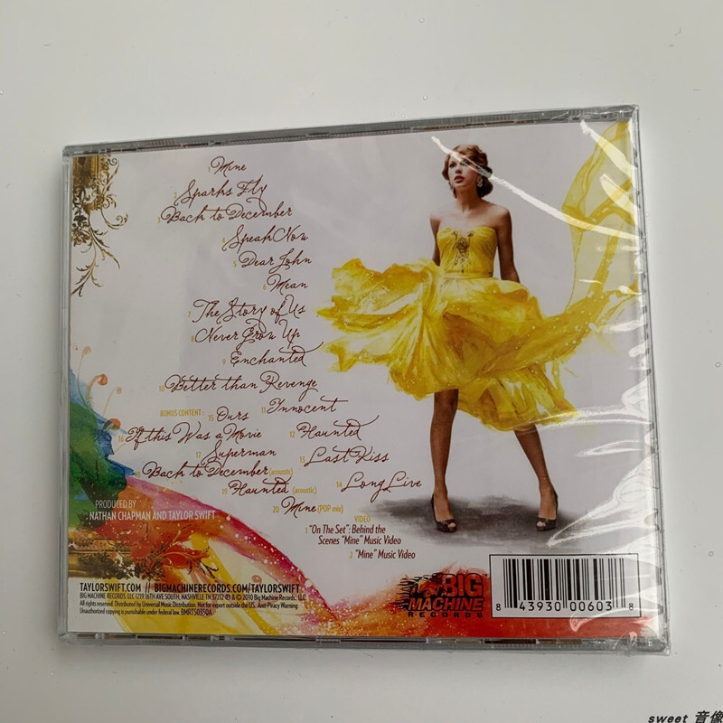 Taylor Swift Speak Now Deluxe Album Cover