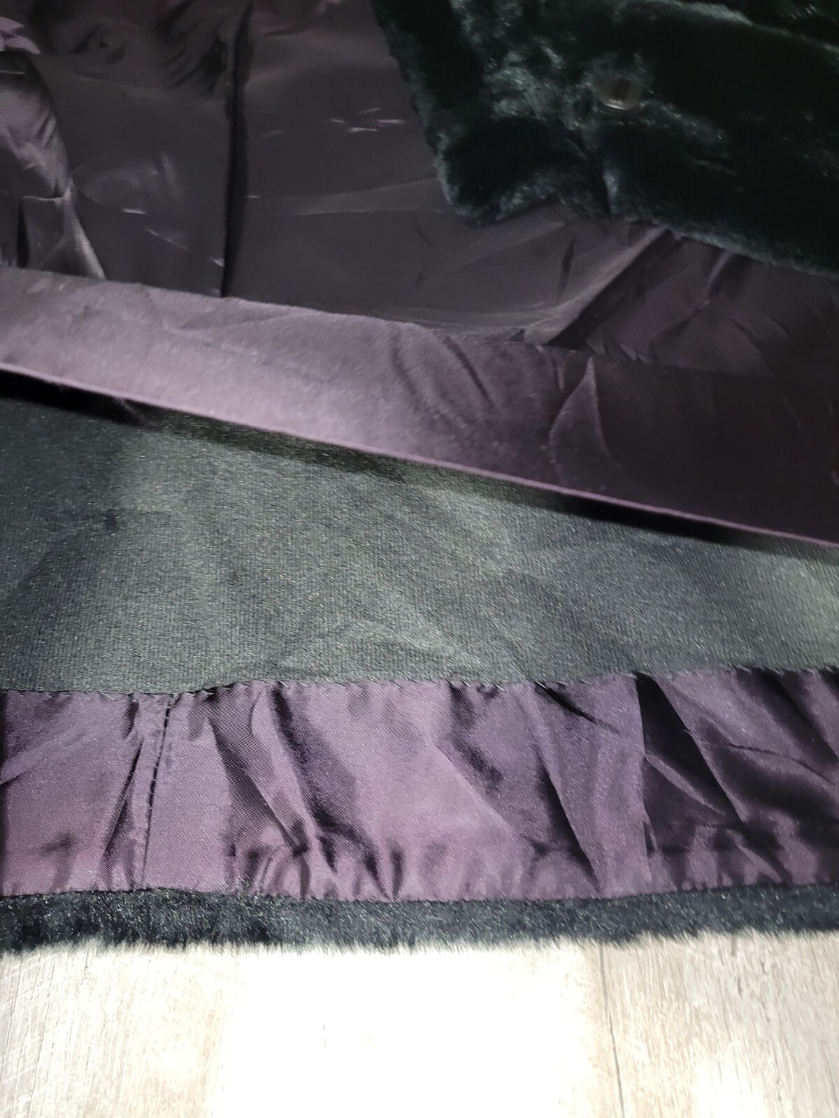 Jacques Saint Laurent cappotto donna nero pelliccia sintetica