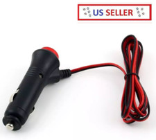 12V/24V Male Car Lighter Socket Plug Connector On-Off Switch USA SELLER